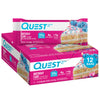 Quest Nutrition Birthday Cake Protein Bars, 20g Protein, 1g Sugar, 4g Net Carbs, Gluten Free, Keto Friendly, 12 Count