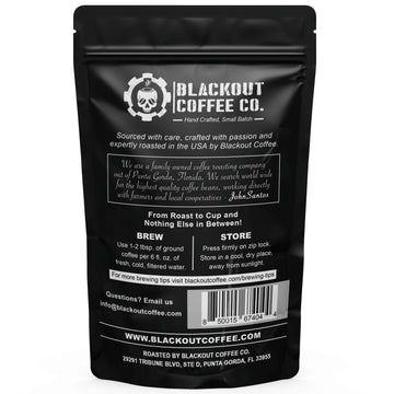 Blackout Coffee, Morning Reaper Medium Roast Coffee, Aromatic, Bold, Strong & Super Smooth Flavor, Fresh Roasted In The Usa - 12