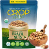 CROP BY POP - Organic Raw Brazil Nuts, (32 Oz - 2 LB) USDA Organic & Non GMO Certified - Plant Based, Vegan, Kosher