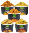 KAPKA Assorted Variety Indian Meals - Vegan Ready to Eat - Microwaveable - 3.5oz Each - 5 Pack