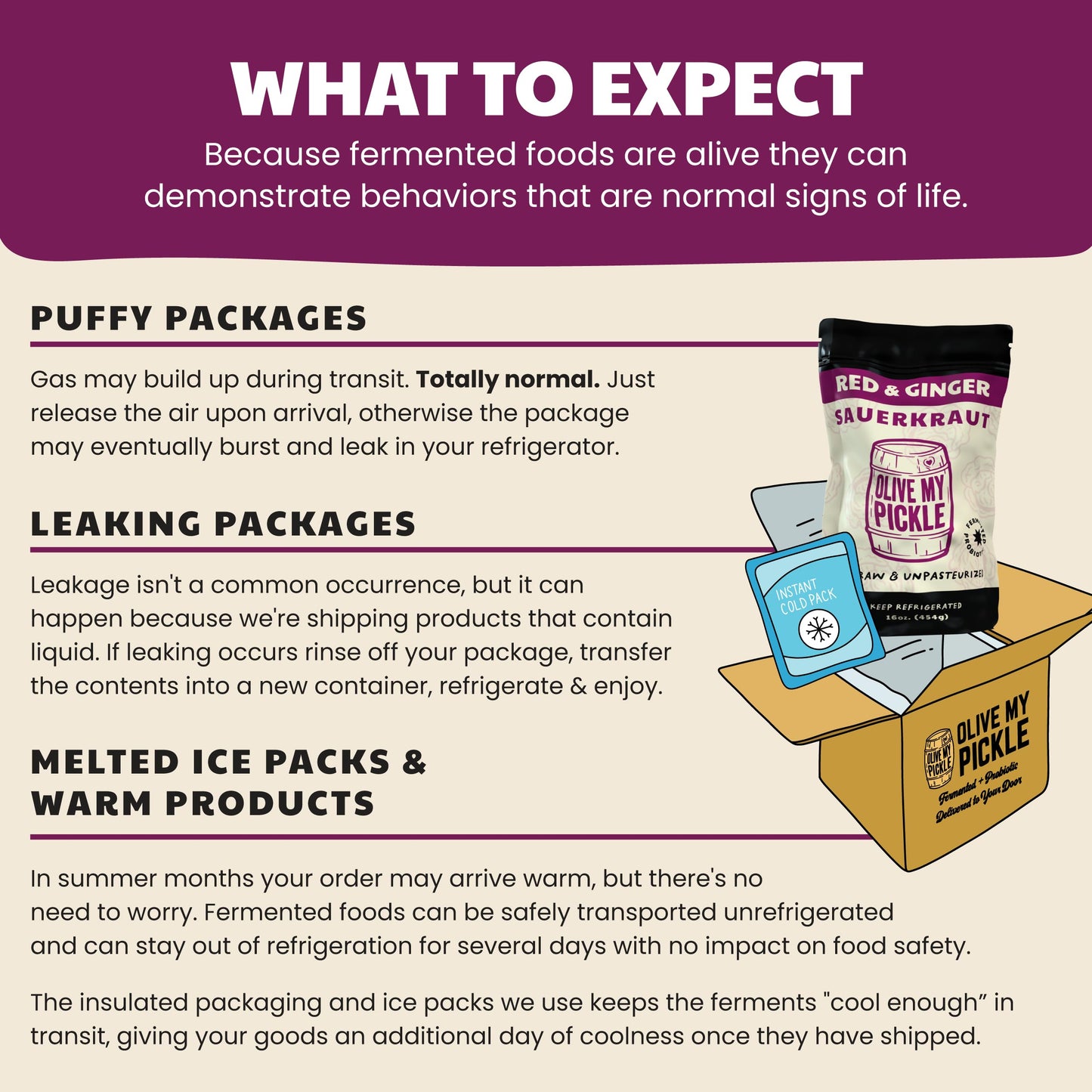 Real Fermented & Probiotic Sauerkraut For Gut Health - Top Kraut Bundle (3 Pack) By Olive My Pickle