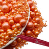 Se Si&Moos Orange Edible Pearls For Cake Decorating Orange Sprinkles Orange Sugar Pearls Orange Pearl Sprinkles For Cake Decorat