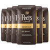 Peet'S Coffee, Medium Roast Whole Bean Coffee - Big Bang 63 Ounces (6 Bags Of 10.5 Ounces)