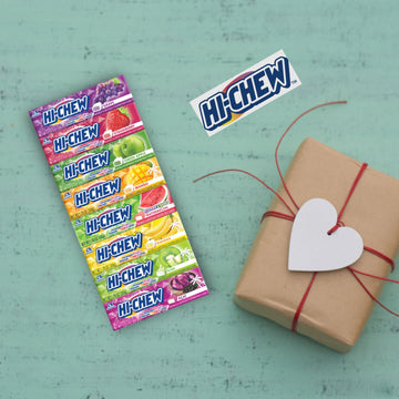 Hi-Chew Variety - Box Of 8 Sticks, 1.76Oz Ea | 8 Flavors And Brand Sticker Included | Unique Fun Soft & Chewy Taffy Candy | Imme