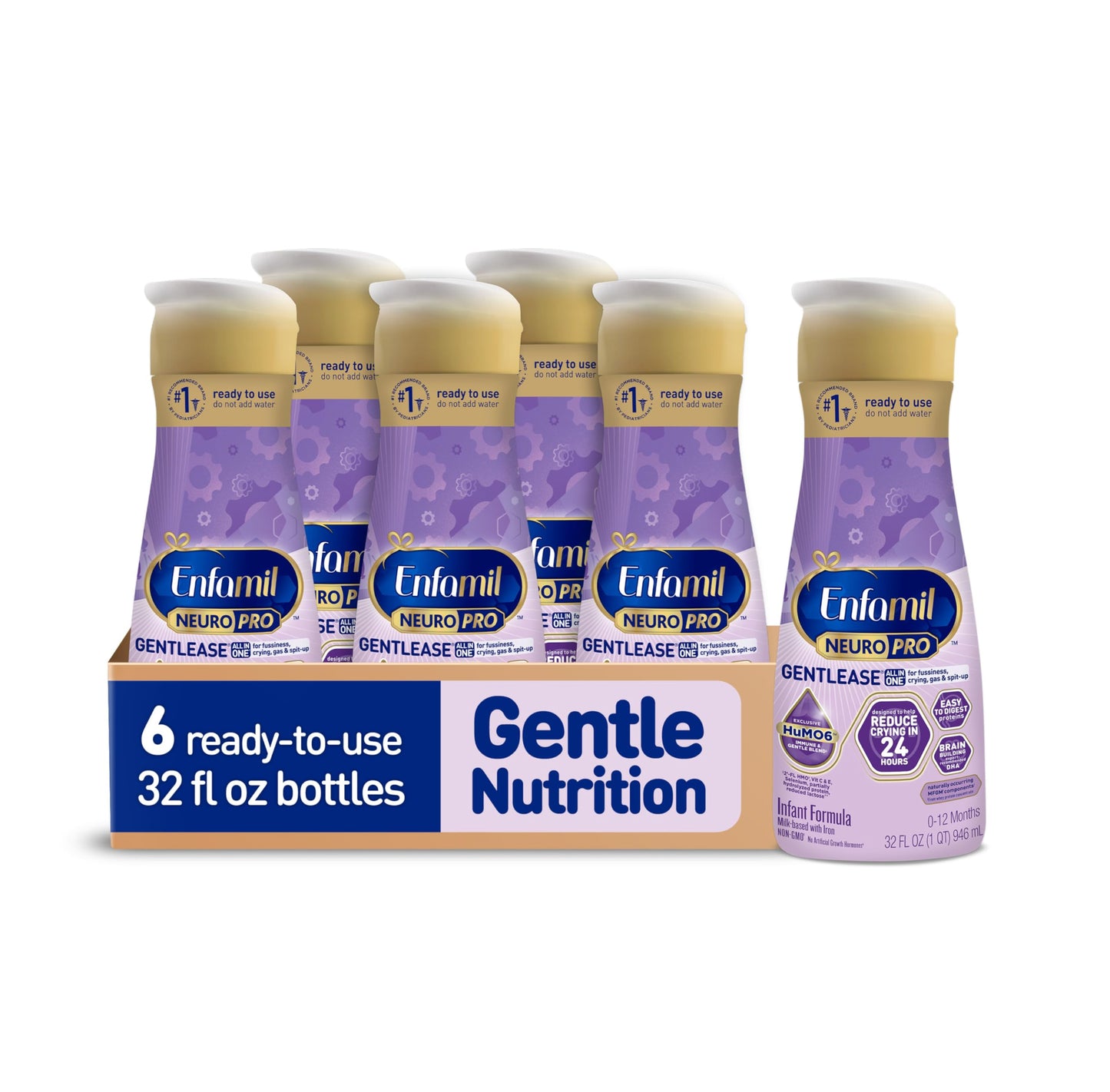 Enfamil NeuroPro Gentlease Baby Formula, Brain Building DHA, HuMO6 Immune Blend, Designed to Reduce Fussiness, Crying, Gas & Spi