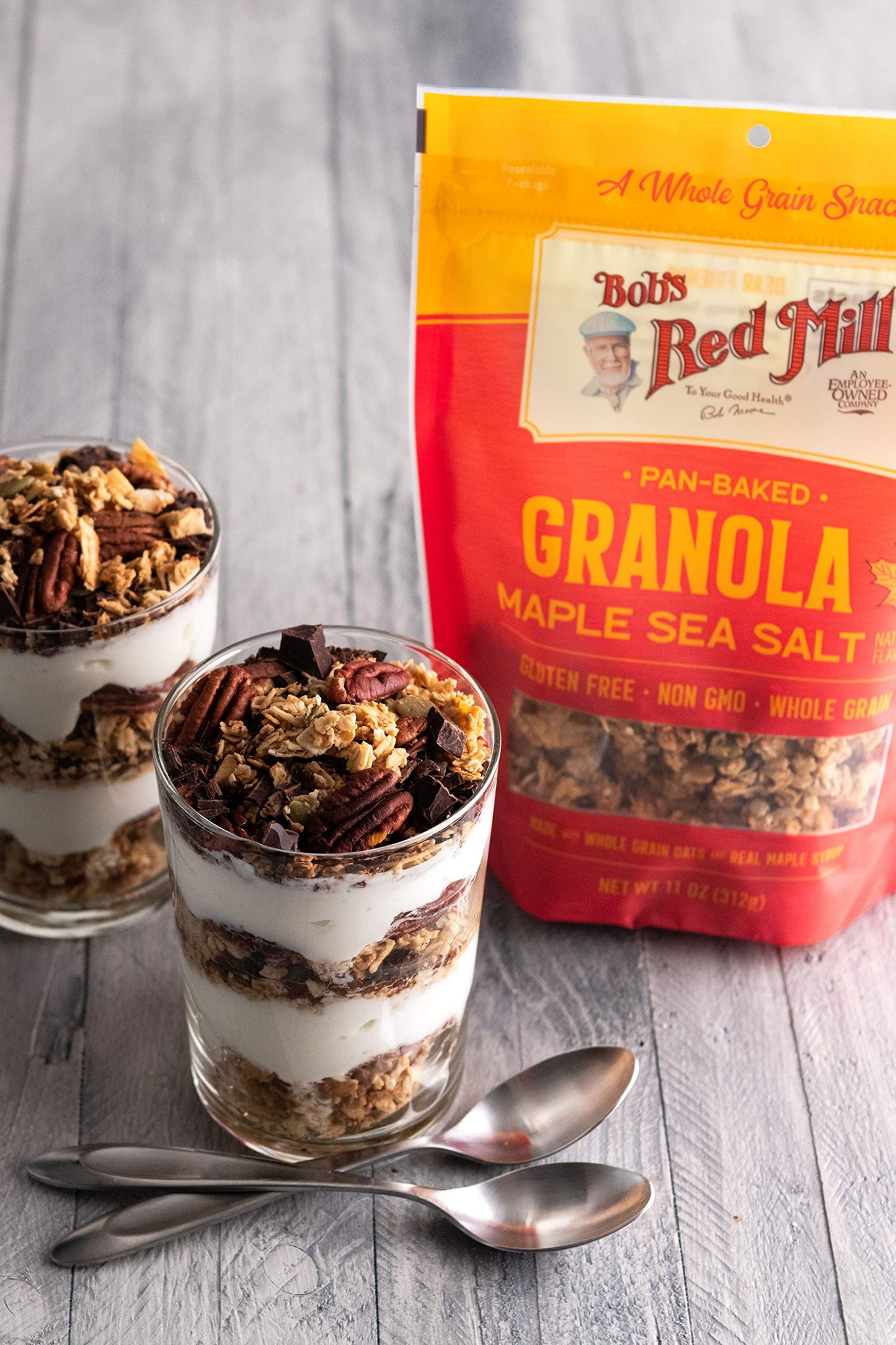 Bob s Red Mill Maple Sea Salt Granola, 11oz (Pack of 6) - Non GMO, Whole Grain, Kosher