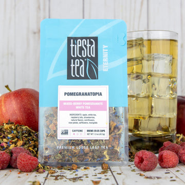 Tiesta Tea - Pomegranatopia | Mixed-Berry Pomegranate White Tea | Premuim Loose Leaf Tea Blend | Low Caffeinated Tea | Make Hot