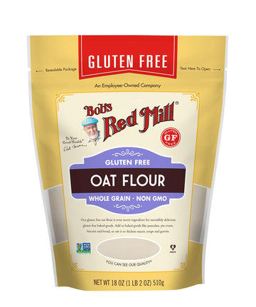 Bob s Red Mill Oat Flour, Gluten Free, 18 Ounces (Pack Of 4)