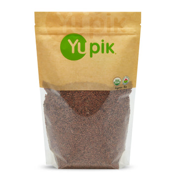 Yupik Organic Brown Flax Seeds, 2.2 Lb, Gluten-Free, Non-Gmo, Kosher, Vegan, Raw Seeds, Rich In Omega-3, Excellent Source Of Fib