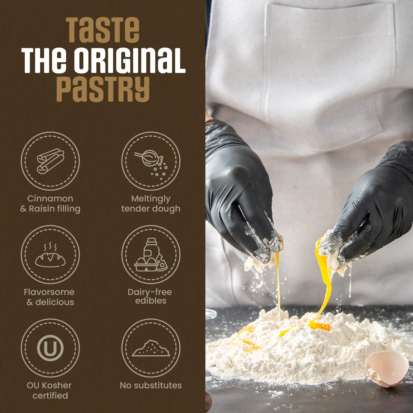 Reisman'S Bakery Cinnamon Rugelach Swirl, Delicious Bakery Food, Ou Kosher-Certified Dessert, Fresh Teatime Accompaniment, Dairy