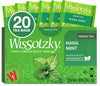 Wissotzky Nana Mint Green Tea, 20 Tea Bags | Antioxidant Rich | Moroccan Mint Tea Bags | Revitalizing Nana Tea
