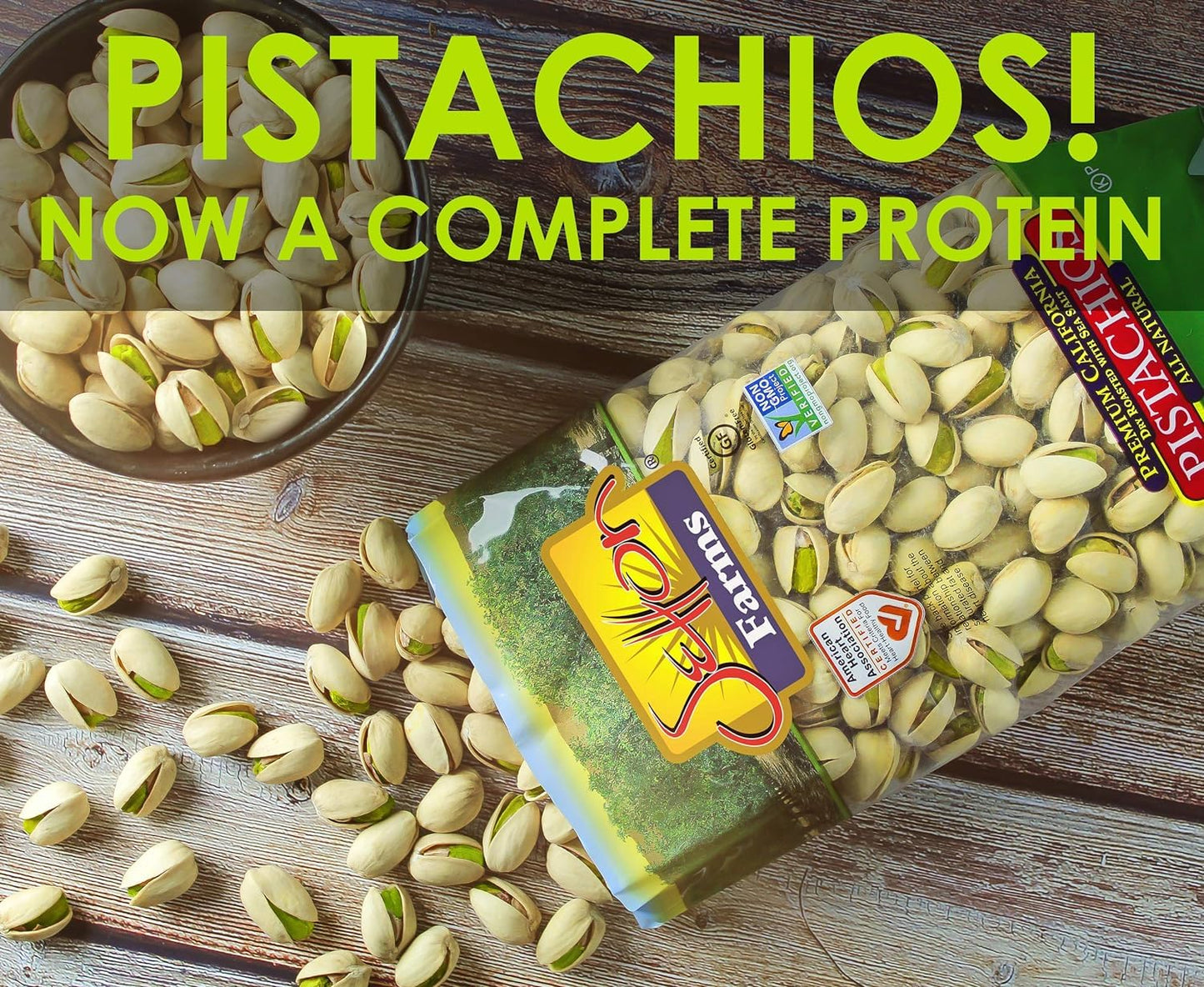 Setton Farms Dry Roasted Unsalted Pistachios, 16 Ounce Bag, Non-GMO, Gluten Free, Vegan, Kosher