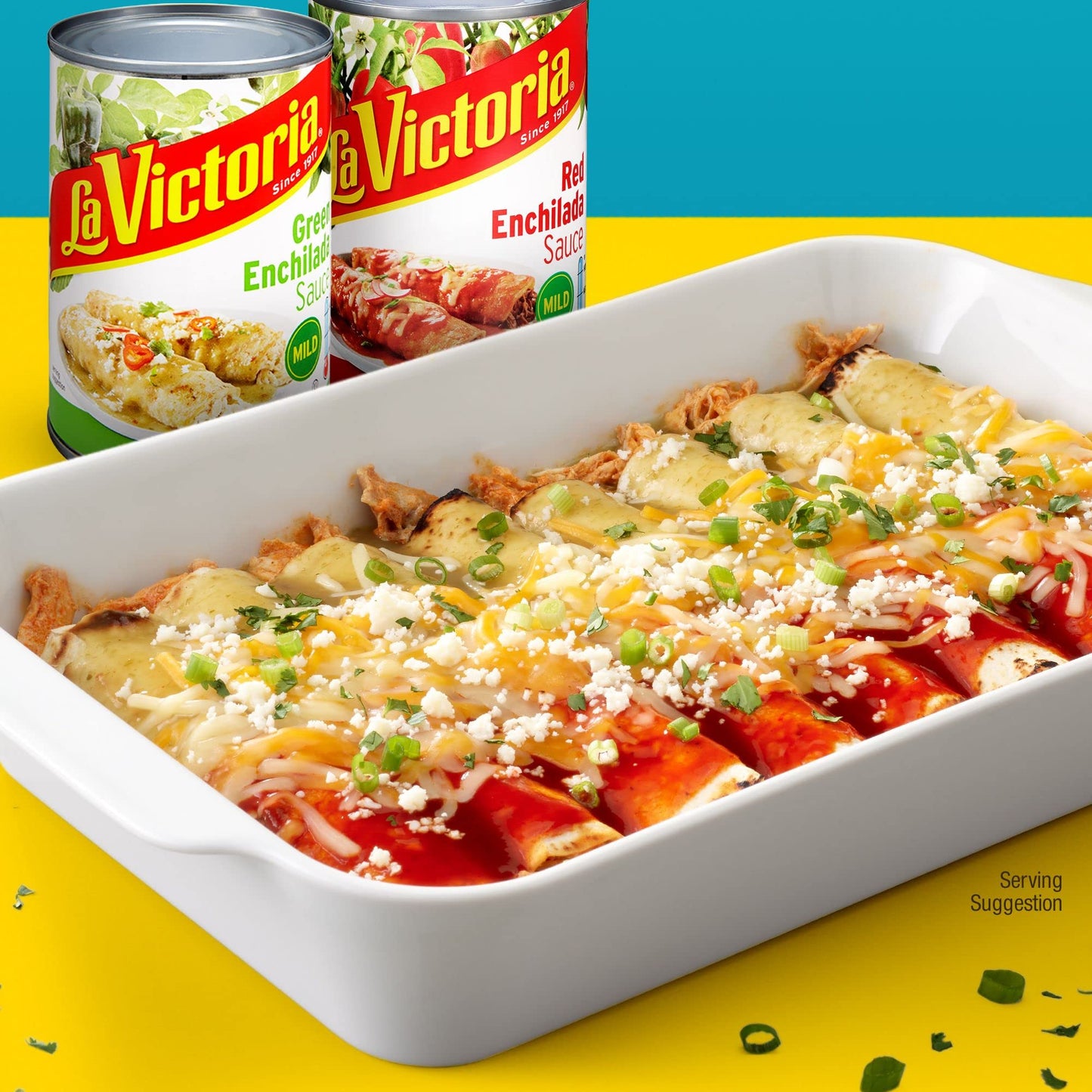 La Victoria Enchilada Sauce Variety Pack, Green & Red, 10 oz Can (6 Pack)