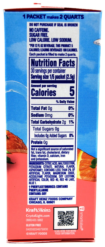 Crystal Light Strawberry Orange Banana Drink Mix, 12-Quart 2.4-Ounce Box (Pack Of 9)