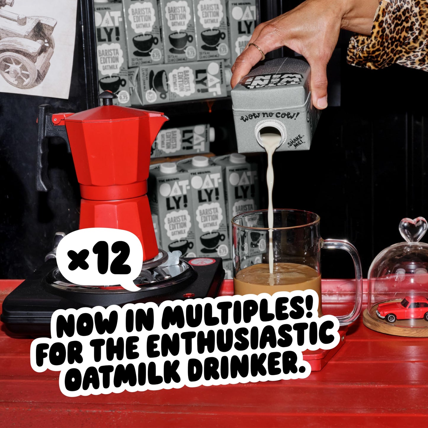 Oatly Barista Edition Oat Milk - Crafted for Coffee | Dairy-Free, Plant-Based, Shelf-Stable Milk that makes Perfect Foam (32 oz,