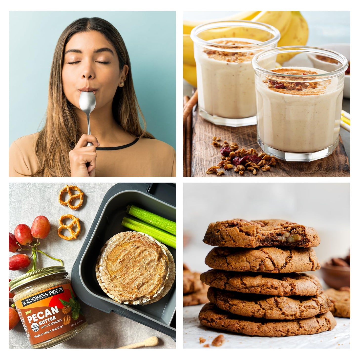 Wilderness Poets, Pecan Butter With Cashews - Organic, Raw, Bulk Size (272 Ounce - 17 Pound - 2 Gallon))