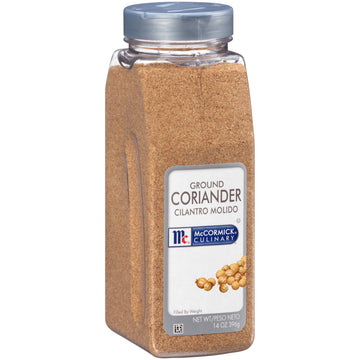 McCormick Culinary Ground Coriander Powder, 14 oz Container, Pack of 6 - No MSG, Ideal for Indian, Middle Eastern, Mediterranean Dishes