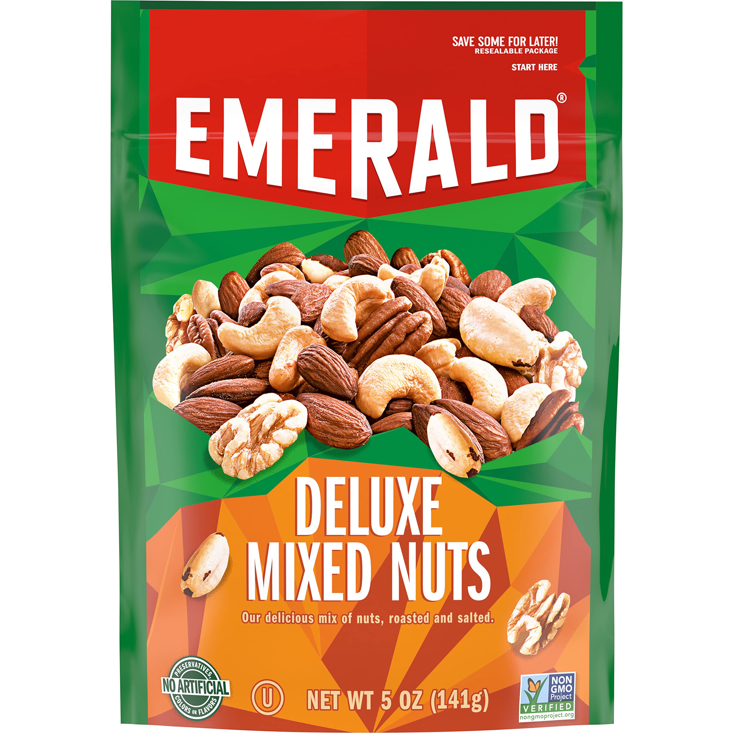 Emerald Nuts Deluxe Mixed Nuts (1-Pack), Features Roasted and