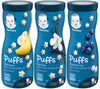 Gerber Puffs Variety Pack, 1 Banana, 1 Vanilla, 1 Blueberry, 3 Ct