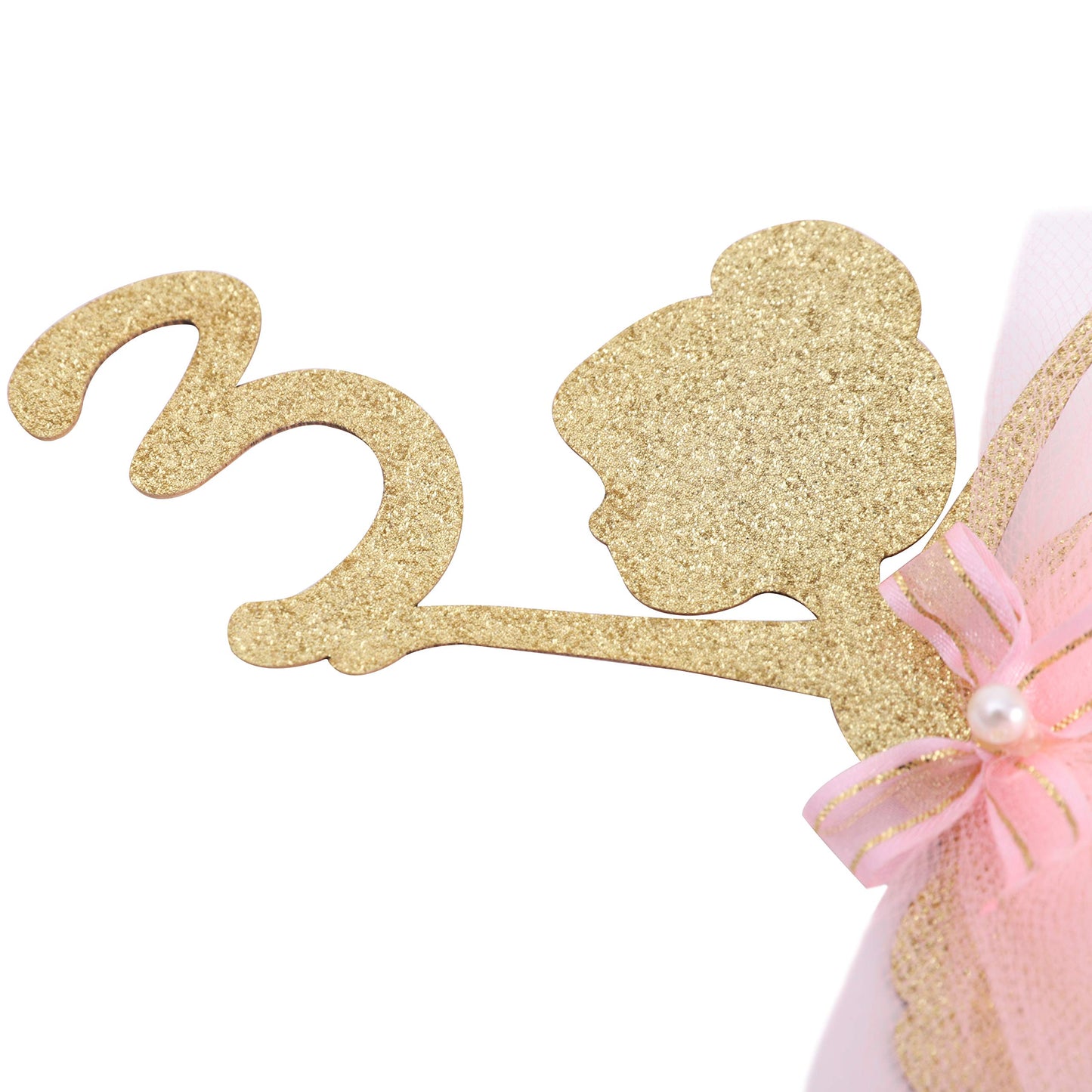 Ballet Cake Topper 1 To 5 Years Old - Ballerina, Birthday Party Decoration, Dancing Princess, Studio Photo Props (Ballerina 3)
