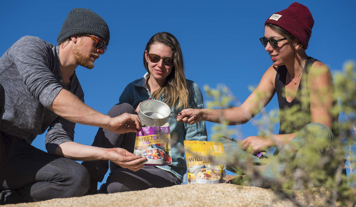 Wild Zora Paleo Freeze Dried Meals For Backpacking & Camping - Healthy Gluten Free & Grain Free Camping Meals/Backpacking Food + No Added Sugar - Great For Travel (Cliffside Coconut Berry 2-Pack)