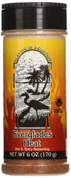 Everglades Heat Seasoning Spicy Blend For Chicken Wings, Chili, Fish & Fries, Add Zest With Red Pepper Heat Made In The Usa 6 Oz