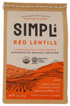 SIMPLI Organic Red Lentils 12 OZ
