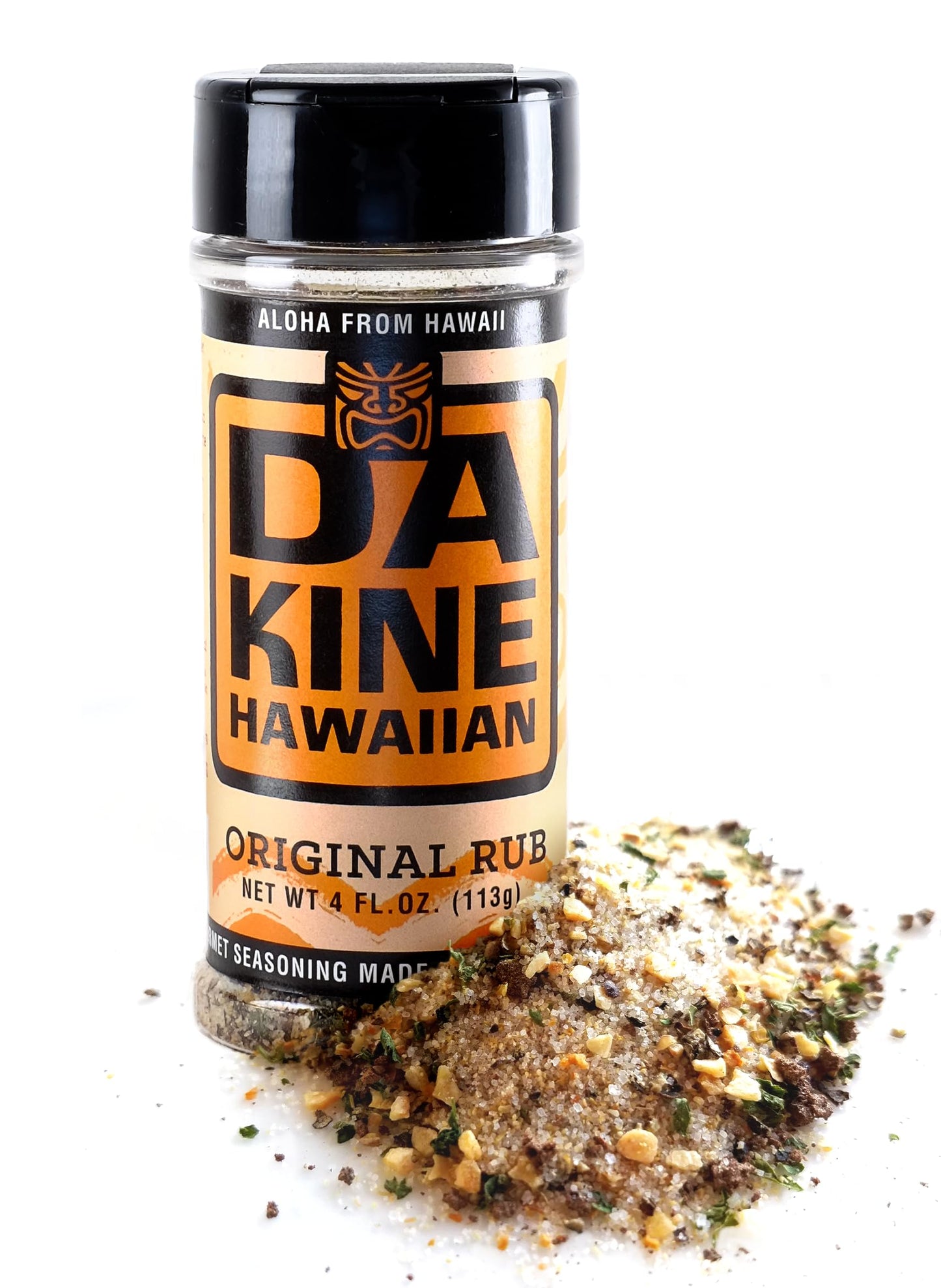 Da Kine Hawaiian enhanced BBQ Dry Rub Seasoning - Authentic BBQ Seasoning Blend, Perfect Gourmet Rub Spices for smoky aroma, Grilling & Cooking - Gluten-Free, Low Sodium, No MSG - Original Flavor (4 oz - 1 Pack)