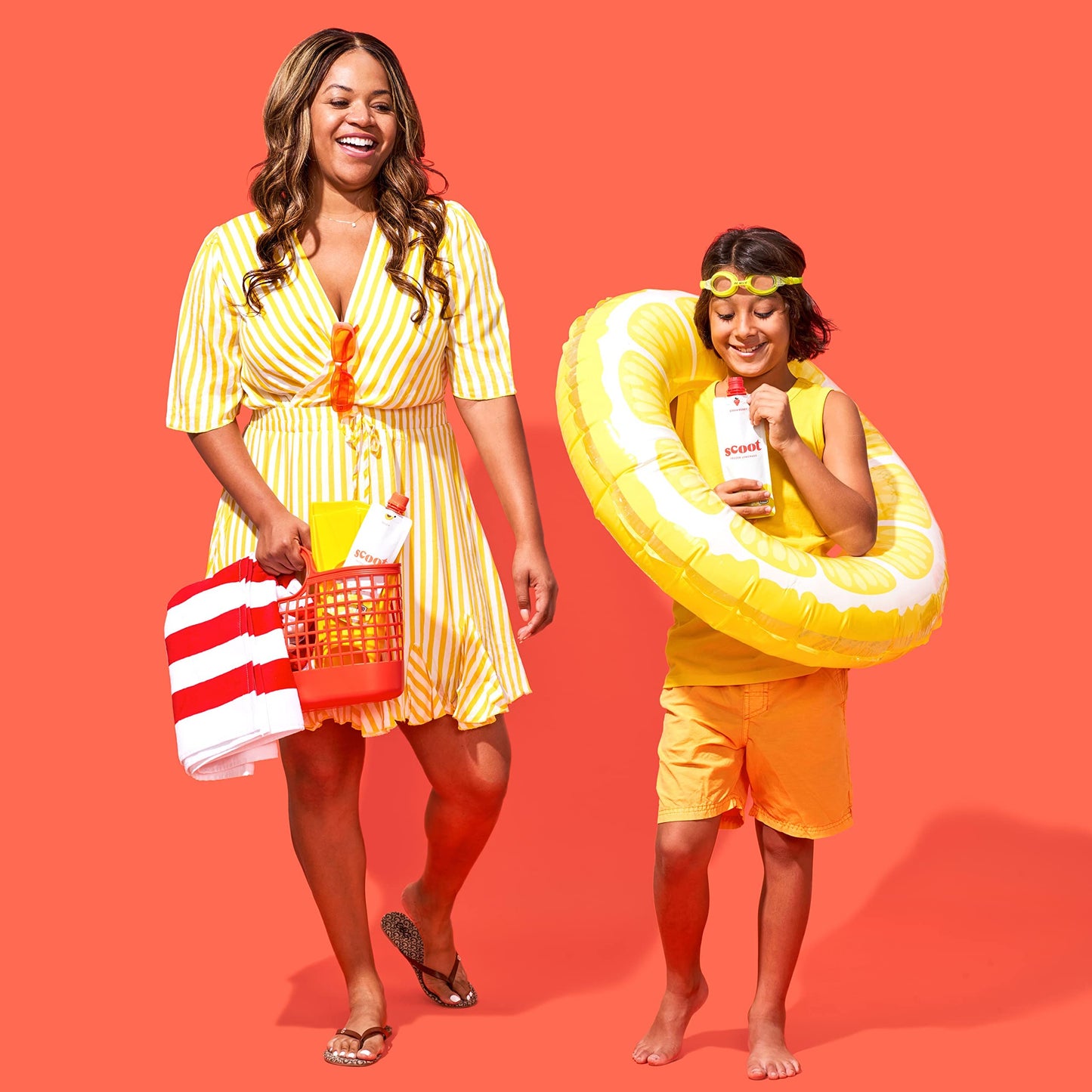 Scoot Frozen Lemonade Variety 12 Pack Featuring Original, Peach, And Strawberry Flavors. 12-3.25-Ounce Shelf-Stable Pouches, Rea