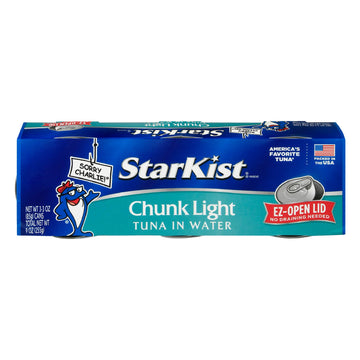StarKist Chunk Light Tuna in Water, 3 oz-3 Pack (8 Pack) Canned Tuna Fish, Wild Caught, Gluten Free, Ready to Eat, Perfect for S