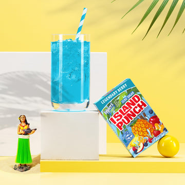 Wylers Light Island Punch Powdered Drink Mix, Legendary Berry, 120 Packets, Low Calorie, Caffeine Free, Gluten Free, Zero Sugar