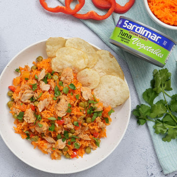 Sardimar Chunk Light Tuna with Vegetables - Pack of 6, 4.94 Ounces Each