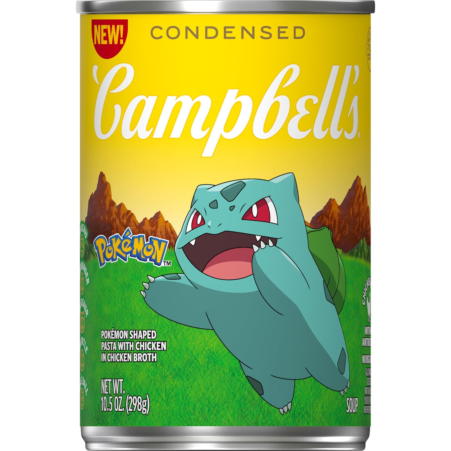 Campbells Condensed Kids Soup, Pok mon Shaped Pasta With Chicken in Chicken Broth, 10.5 oz Can