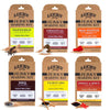 Lucky Beef Jerky DIY Jerky Seasoning and Cure Kits - Variety Pack with Six Flavors | Make Your Own with Sweet and Spicy Peppered Red Pepper Teriyaki BBQ and Original- Season 120lbs of Meat