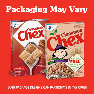 Cinnamon Chex Cereal, Gluten Free Breakfast Cereal, Made With Whole Grain, 12 Oz