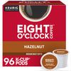 Eight O'Clock Coffee Hazelnut Keurig Single-Serve K-Cup Pods, Medium Roast Coffee, 96 Count (4 Packs Of 24)