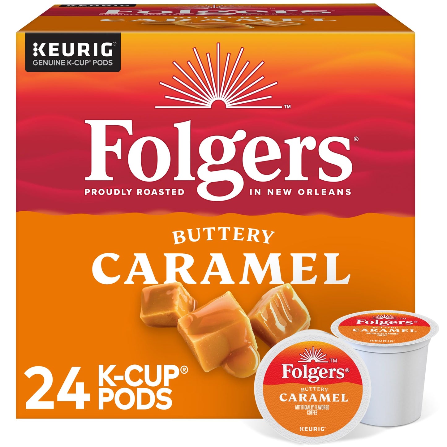 Folgers Gourmet Selections Caramel Drizzle K-Cups (24 Count)