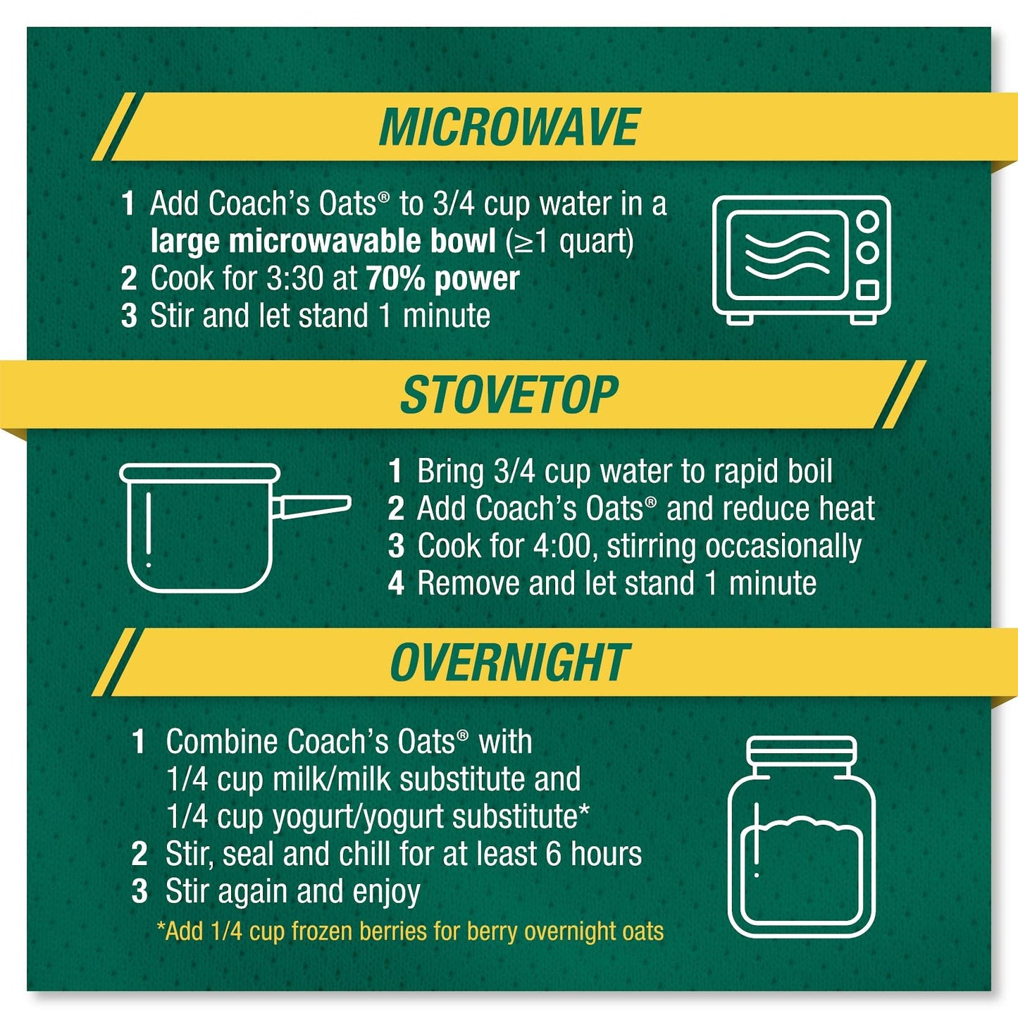 Coach'S Oats Organic Whole Grain Oatmeal 3 Lbs | Cracked N Toasted Oats | Quick-Cooking, Steel Cut Texture | Heart-Healthy, Deli