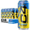 Cellucor C4 Energy Drink, Jolly Rancher Blue Raspberry, Zero Sugar, 200mg Caffeine, 16 Fl Oz (Pack of 12)