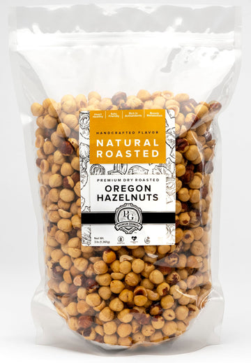 Oregon Farm To Table - Hazelnuts From Premium Growers - Dry Roasted - Lightly Salted – Kosher Certified (3Lb, Natural Roasted)