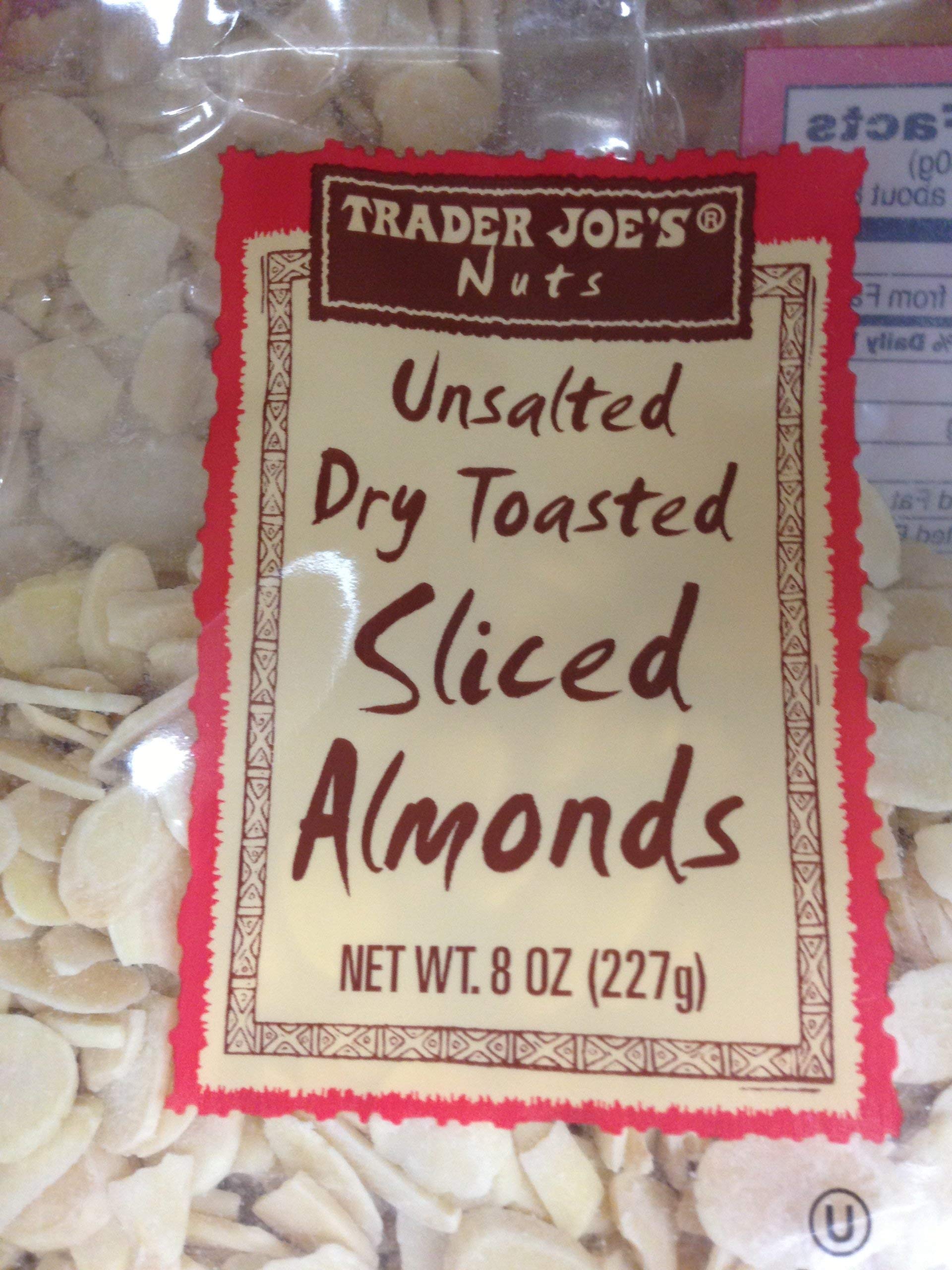 Trader Joe'S Unsalted, Dry Toasted Sliced Almonds