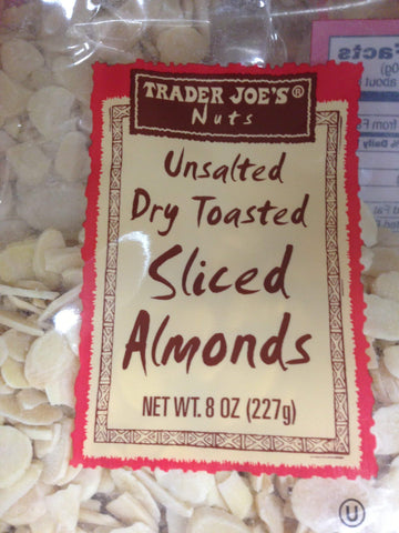 Trader Joe'S Unsalted, Dry Toasted Sliced Almonds