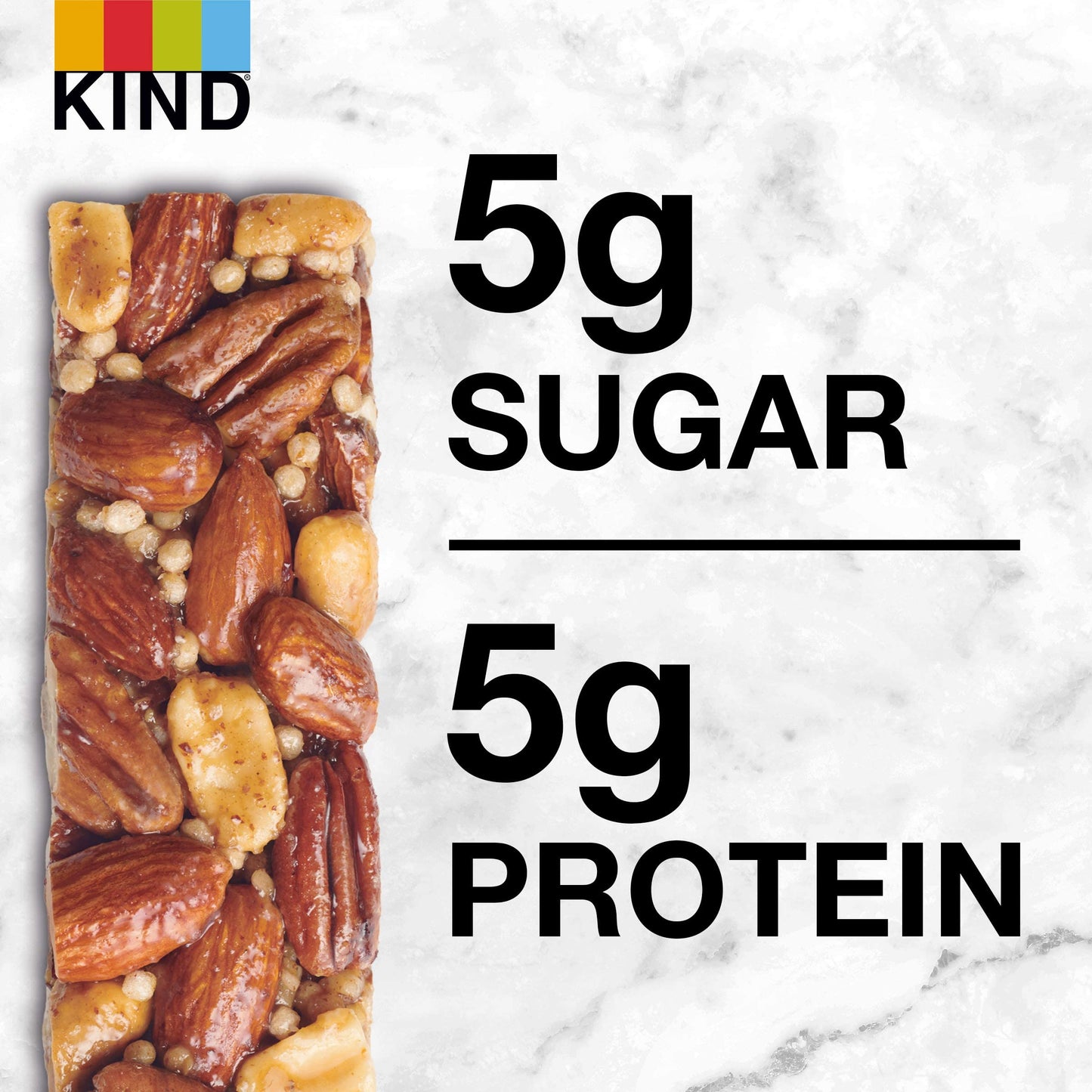 Kind Bars, Maple Glazed Pecan & Sea Salt, Healthy Snacks, Gluten Free, Low Sugar, 12 Count