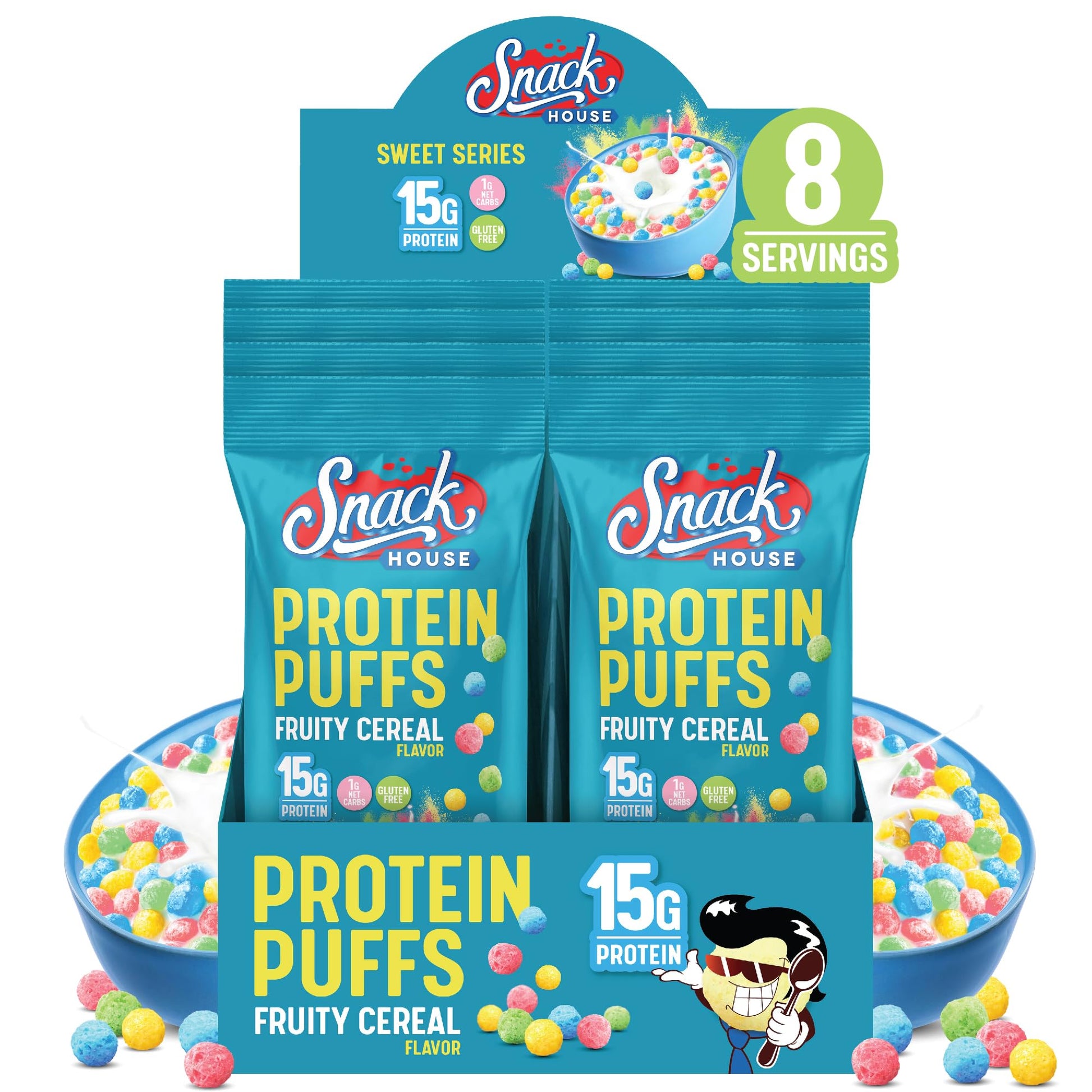 Keto Cereal by Snacks House, High Protein Low Carb Healthy Breakfast Food - Gluten & Grain Free Crunch - Paleo, Diabetic, Ketoge