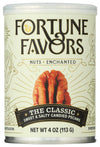 Fortune Favors Candied Pecans, Sweet and Salty Snack, Hand Crafted in Small Batches, USA-Grown (4oz, Classic)