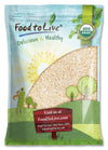Food to Live Organic Oat Bran, 10 Pounds Non-GMO, Kosher, Vegan, Bulk, High Fiber Hot Cereal, Milled from High Protein Oats