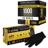 Dura-Gold Hd Black Nitrile Disposable Gloves, 10 Boxes Of 100, Size Small, 6 Mil - Latex Free, Powder Free, Textured Grip