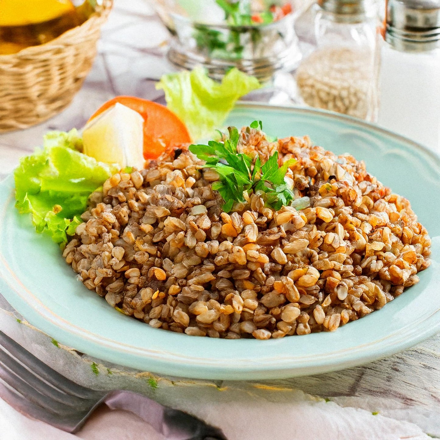 Golden Crown Indian Basmati Multigrain Blend, Naturally Fragrant Sweet Flavorful Sprouted Brown + Red Black Barley Wild Rice Bam