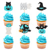 Ercadio 24 Pack Happy Halloween Cupcake Toppers Glitter Little Boo Cupcake Picks Ghost Pumpkin Cupcake Picks For Baby Shower Bir