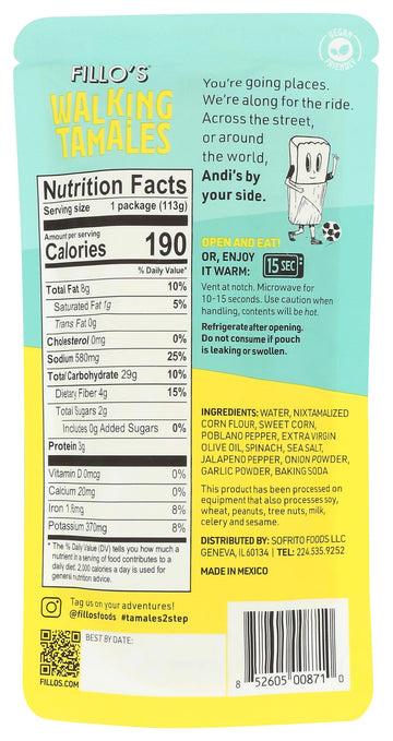 Fillos Tamale Wlk Crn Pbln Raja 4 Oz